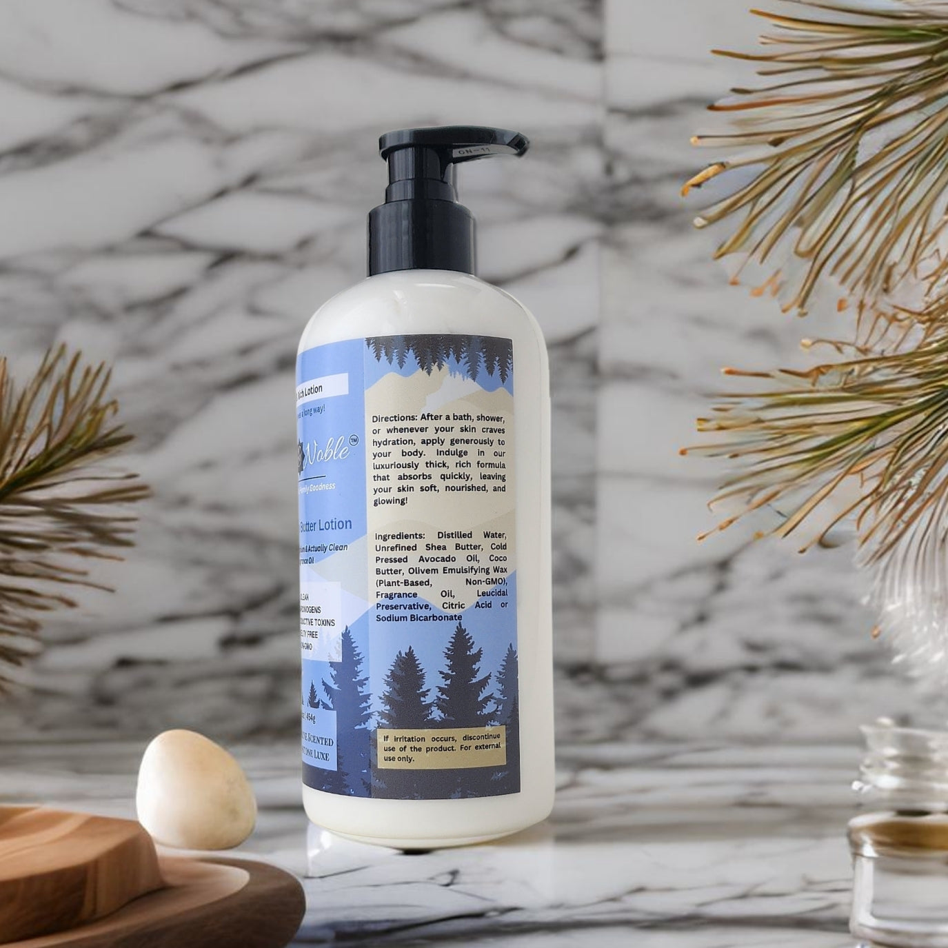 Real Shea Butter Lotion: Woodstone Luxe